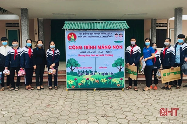 Nhiều công trình măng non nhân kỷ niệm 80 năm ngày thành lập Đội Thiếu niên tiền phong