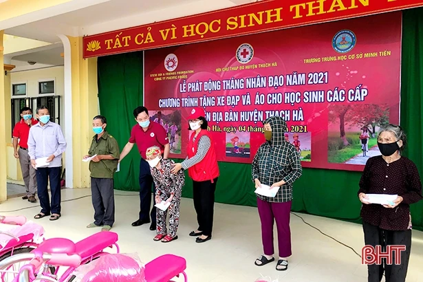 Hội Chữ thập đỏ Thạch Hà phát động Tháng Nhân đạo vì an toàn cộng đồng