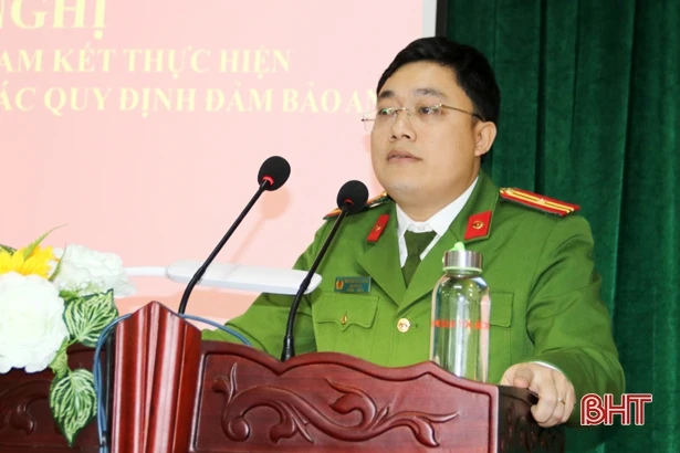 102 chủ cơ sở kinh doanh ở TX Kỳ Anh cam kết thực hiện nghị định mới về sử dụng pháo nổ