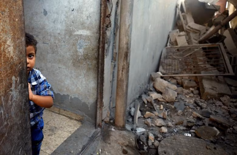 Hiện trường vụ không kích Hamas ở Dải Gaza của Israel