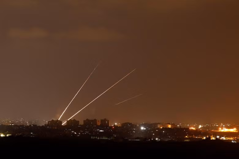 Hiện trường vụ không kích Hamas ở Dải Gaza của Israel