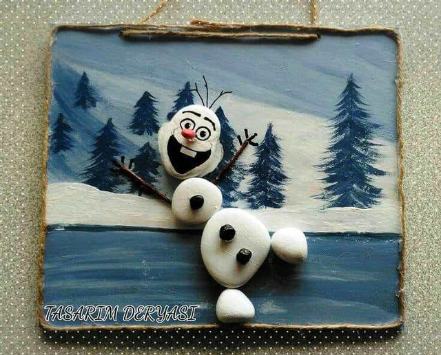 Những bức tranh độc đáo xếp từ những viên sỏi