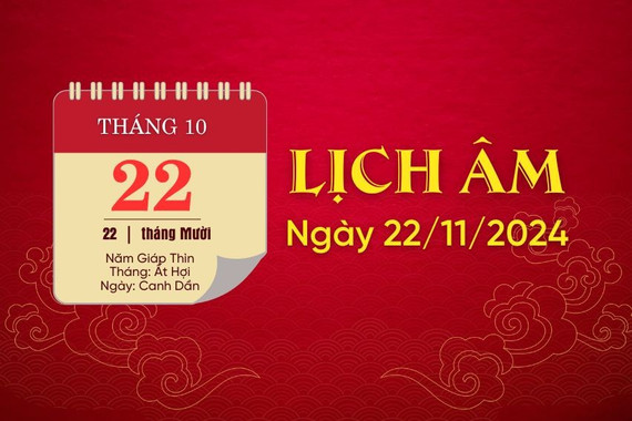 Xem lịch âm hôm nay - lịch âm ngày 22/11/2024 - xem lịch vạn niên - xem lịch âm chính xác nhất