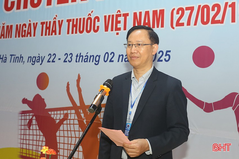 Phát biểu tại lễ khai mạc, Phó Giám đốc Sở Y tế Hà Tĩnh Bùi Quốc Hùng - Trưởng BTC giải nhấn mạnh: Giải đấu nhằm hưởng ứng Cuộc vận động “Toàn dân rèn luyện thân thể theo gương Bác Hồ vĩ đại”, đồng thời tăng cường giao lưu kết nối trong các đơn vị. Các vận động viên hãy thi đấu nhiệt tình, trung thực, tổ trọng tài điều hành giải đấu đúng luật, đúng điều lệ giải.