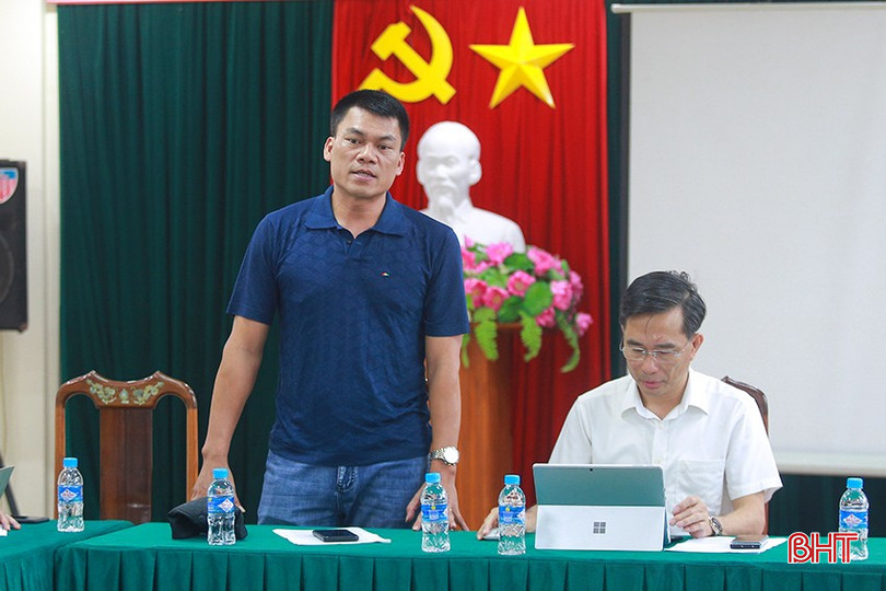 Ông Đào Xuân Chung - Trưởng bộ môn bóng chuyền thuộc Cục Thể dục Thể thao Việt Nam phát biểu tại cuộc họp. bqbht_br_anh-3.jpg