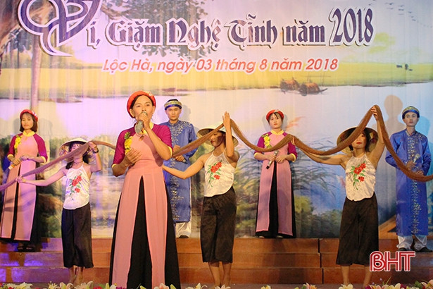 Lộc Hà tổ chức thành công Liên hoan Dân ca ví, giặm Nghệ Tĩnh năm 2018