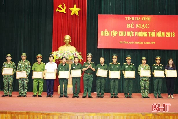 Diễn tập khu vực phòng thủ tỉnh Hà Tĩnh hoàn thành mục đích, đảm bảo an toàn tuyệt đối