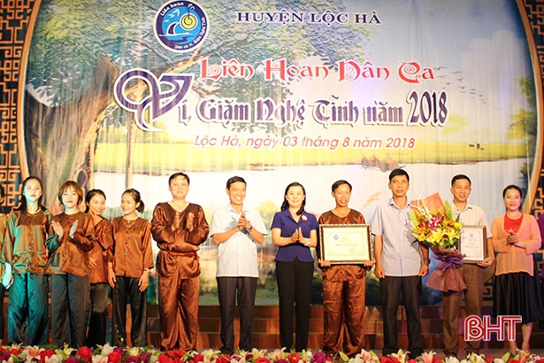 Lộc Hà tổ chức thành công Liên hoan Dân ca ví, giặm Nghệ Tĩnh năm 2018