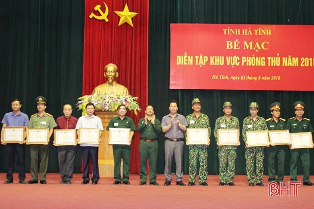 Diễn tập khu vực phòng thủ tỉnh Hà Tĩnh hoàn thành mục đích, đảm bảo an toàn tuyệt đối
