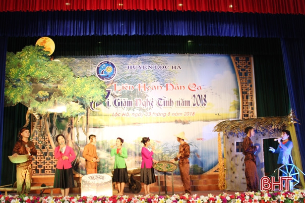 Lộc Hà tổ chức thành công Liên hoan Dân ca ví, giặm Nghệ Tĩnh năm 2018