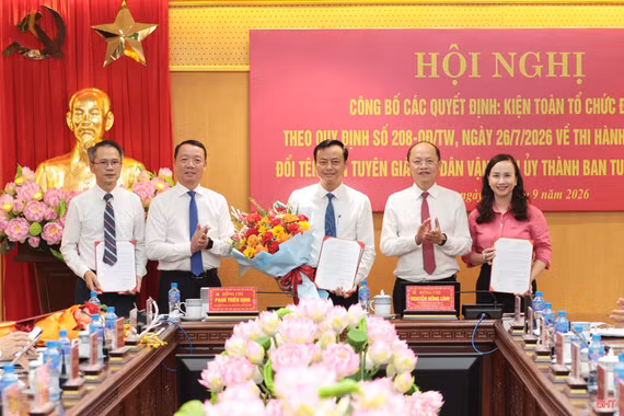 Hà Tĩnh kiện toàn tổ chức Đảng, thành lập các Đảng bộ trực thuộc Tỉnh ủy