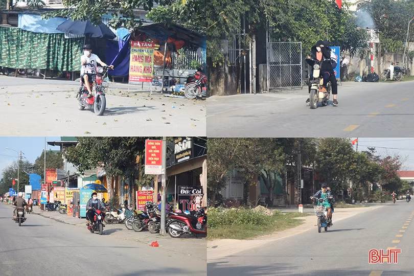 Hà Tĩnh: Nhiều người dân “vô tư” vi phạm Luật Giao thông trong ngày tết