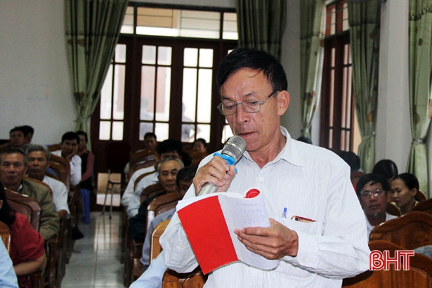 Cử tri thị xã Kỳ Anh đề nghị quan tâm đến nhân dân vùng quy hoạch