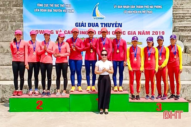 Hà Tĩnh xếp thứ 3 toàn đoàn Giải vô địch Rowing quốc gia năm 2019