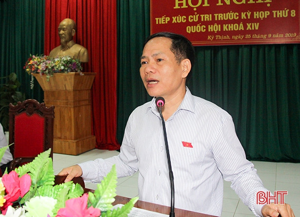 Cử tri thị xã Kỳ Anh đề nghị quan tâm đến nhân dân vùng quy hoạch