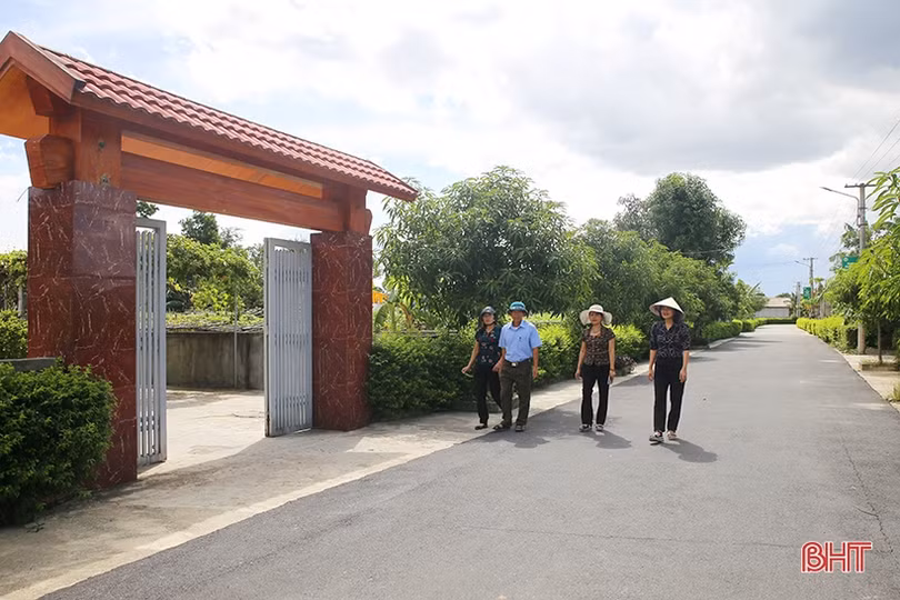 Phố đẹp trong làng quê Hà Tĩnh