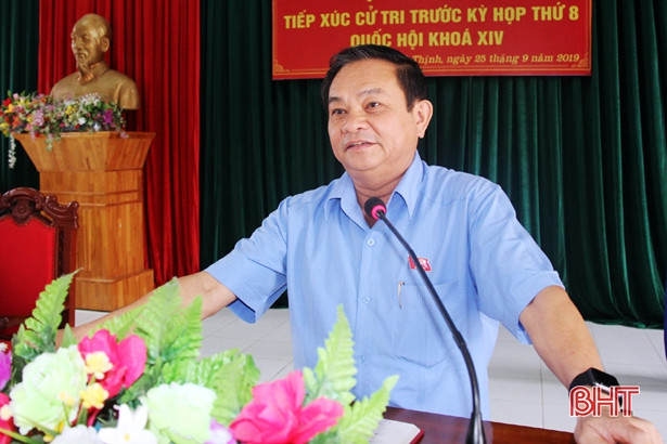 Cử tri thị xã Kỳ Anh đề nghị quan tâm đến nhân dân vùng quy hoạch