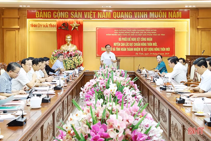 Hà Tĩnh đề nghị trung ương công nhận huyện Can Lộc đạt chuẩn nông thôn mới năm 2019