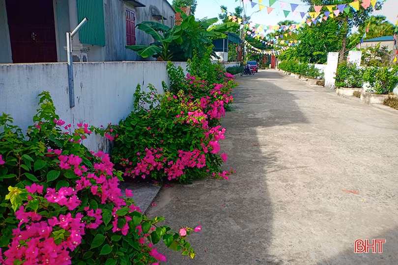 Phố đẹp trong làng quê Hà Tĩnh