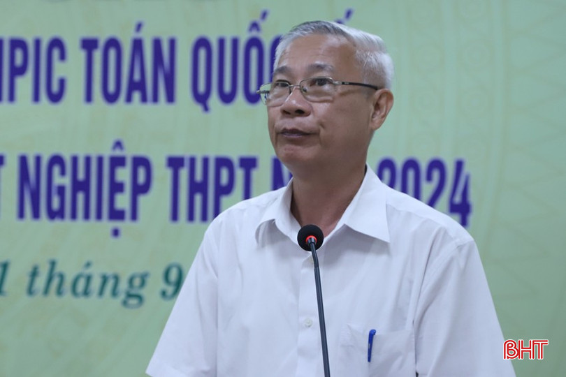 Chủ tịch Hội Khuyến học tỉnh Đoàn Đình Anh phát biểu tại lễ trao thưởng. 3.jpg