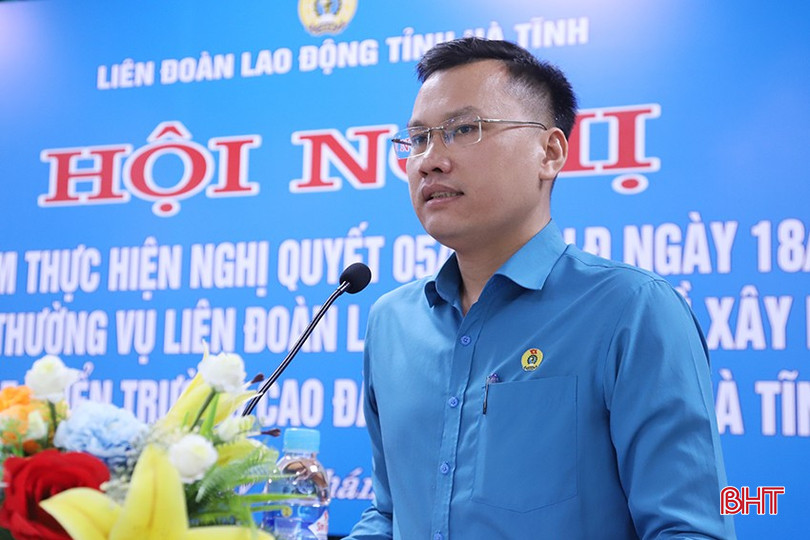 Chủ tịch Công đoàn Các khu kinh tế tỉnh Nguyễn Đức Thạch cho rằng, nhu cầu tuyển dụng lao động của các doanh nghiệp tại Khu kinh tế Vũng Áng là cơ hội tốt, mở ra cho nhà trường những hướng đào tạo nghề phù hợp với xu thế phát triển mới. bqbht_br_2.jpg