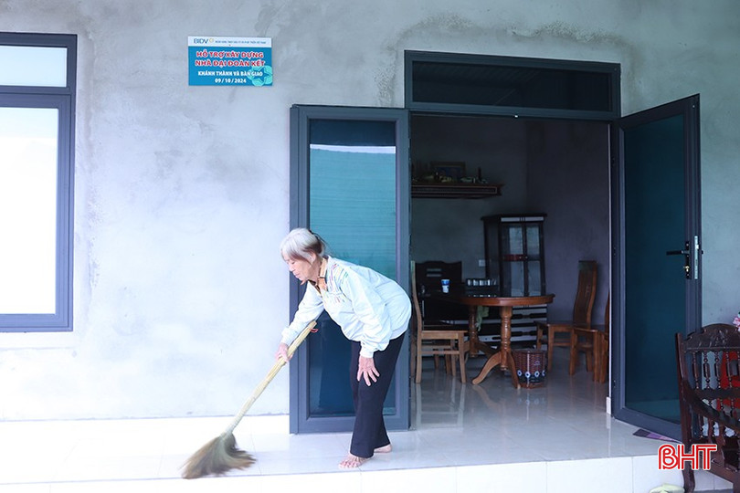 Căn nhà của bà Phương được hoàn thành trước tết Nguyên đán. bqbht_br_5-914.jpg