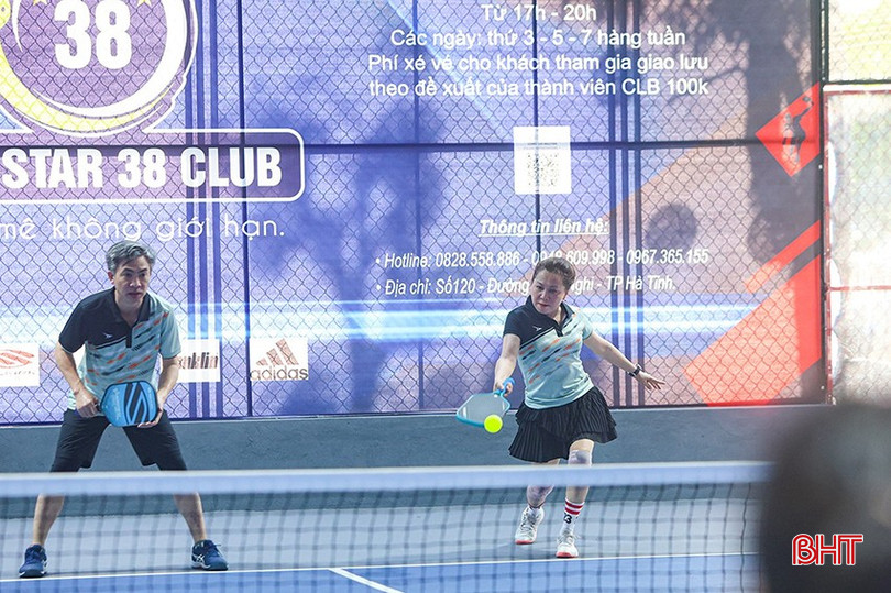 Các vận động viên tham gia Giải Pickleball Báo chí Hà Tĩnh. bqbht_br_3.jpg