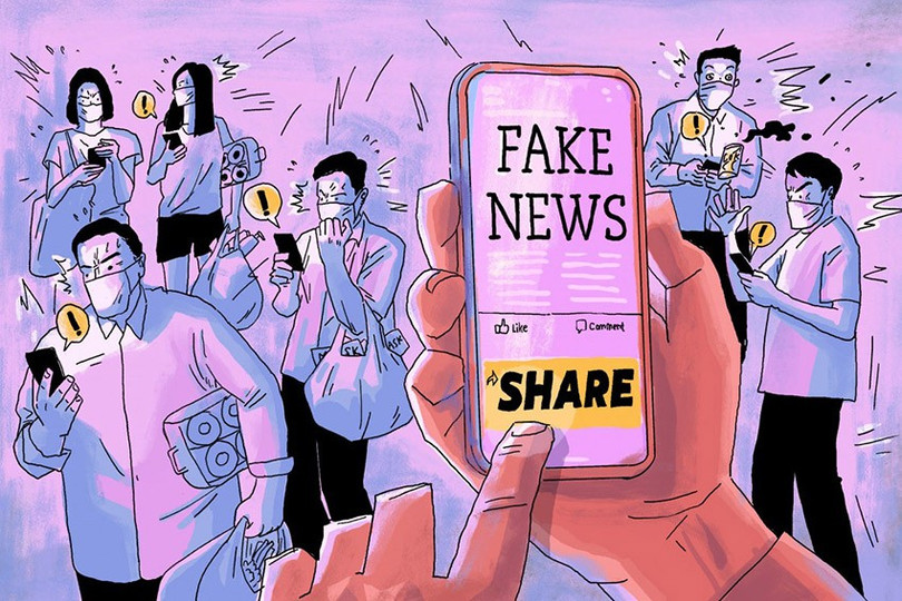 Cần là người dùng mạng xã hội tỉnh táo để không bị fake news "dắt mũi". Ảnh minh họa 1.jpg