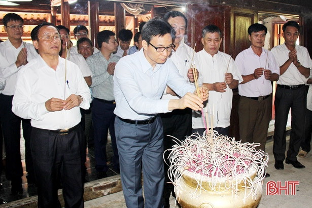 Phó Thủ tướng Chính phủ Vũ Đức Đam thăm, làm việc tại Hà Tĩnh