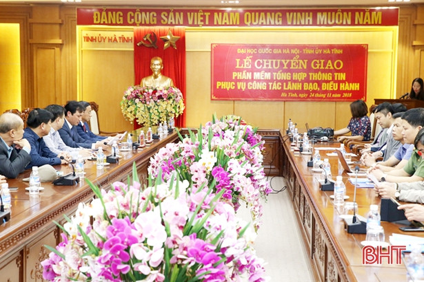 Chuyển giao phần mềm tổng hợp thông tin phục vụ lãnh đạo, điều hành