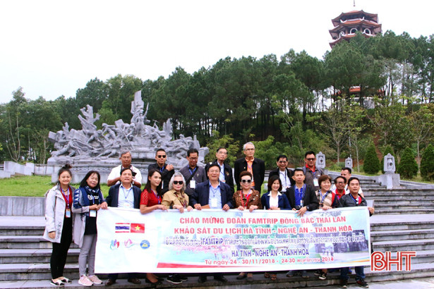 Đoàn Famtrip các tỉnh Đông Bắc Thái Lan khảo sát du lịch tại Hà Tĩnh