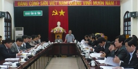 Chủ tịch UBND tỉnh Hà Tĩnh Võ Kim Cự kết luận cuộc họp Chủ tịch UBND tỉnh Hà Tĩnh Võ Kim Cự kết luận cuộc họp