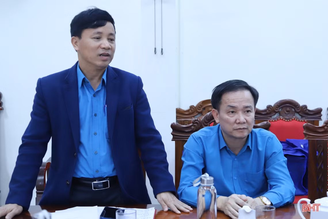 Gặp mặt đoàn đại biểu Hà Tĩnh dự Đại hội Công đoàn Việt Nam