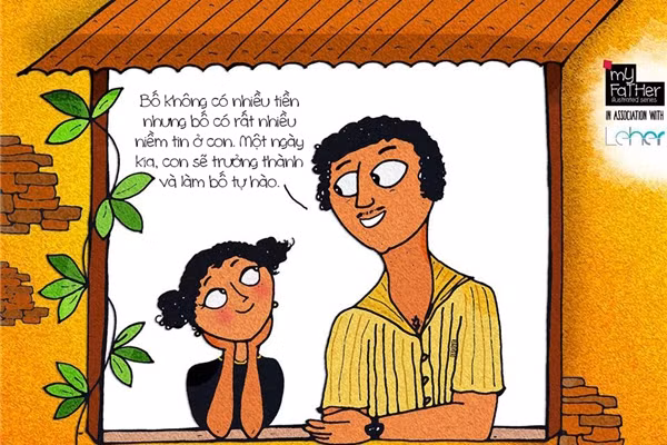 am long bo tranh bo la nguoi dan ong vi dai nhat cua con gai