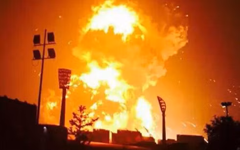 no lon tai khu dan cu o trung quoc 16 nguoi thuong vong