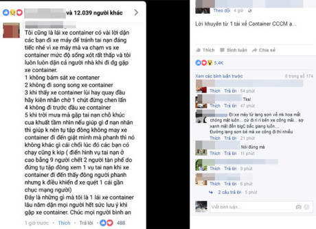 loi khuyen tu tai xe container de tranh hung than xa lo