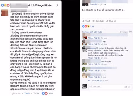 loi khuyen tu tai xe container de tranh hung than xa lo