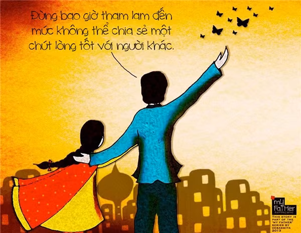 am long bo tranh bo la nguoi dan ong vi dai nhat cua con gai