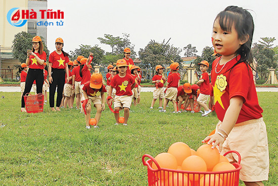 be cuoi tit mat voi ngay hoi the duc the thao