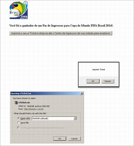 Nhấn vào liên kết khiến người dùng tải về tệp tin độc hại.