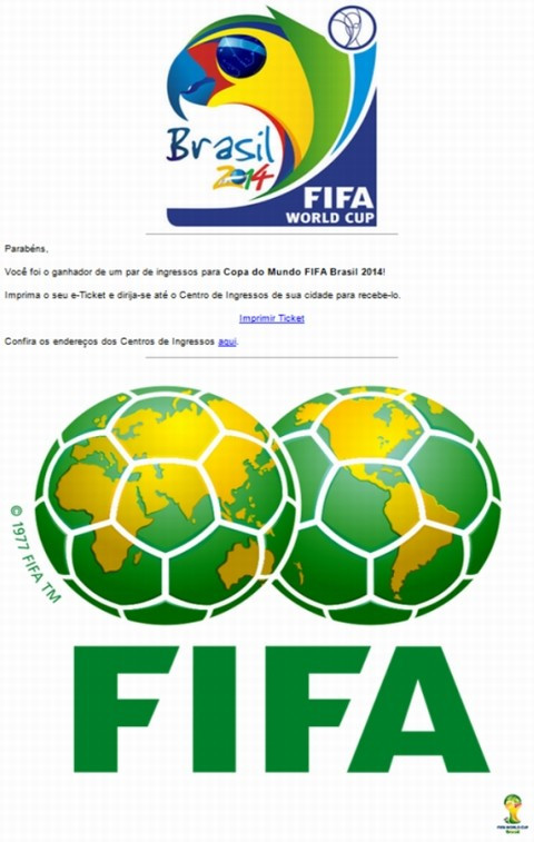 Email chứa mã độc có nội dung liên quan tới FIFA World Cup