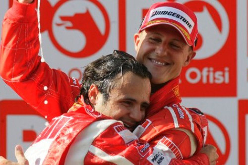 Schumacher và Felipe Massa từng là đồng đội của nhau
