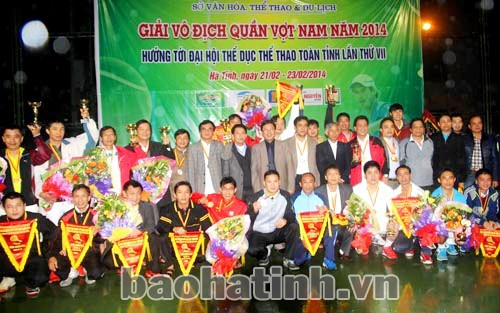 Các VĐV đăng quang giải thưởng