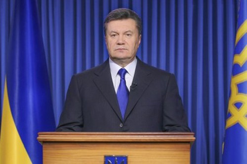 Tổng thống Ukraine Yanukovych. Ảnh: AFP/TTXVN
