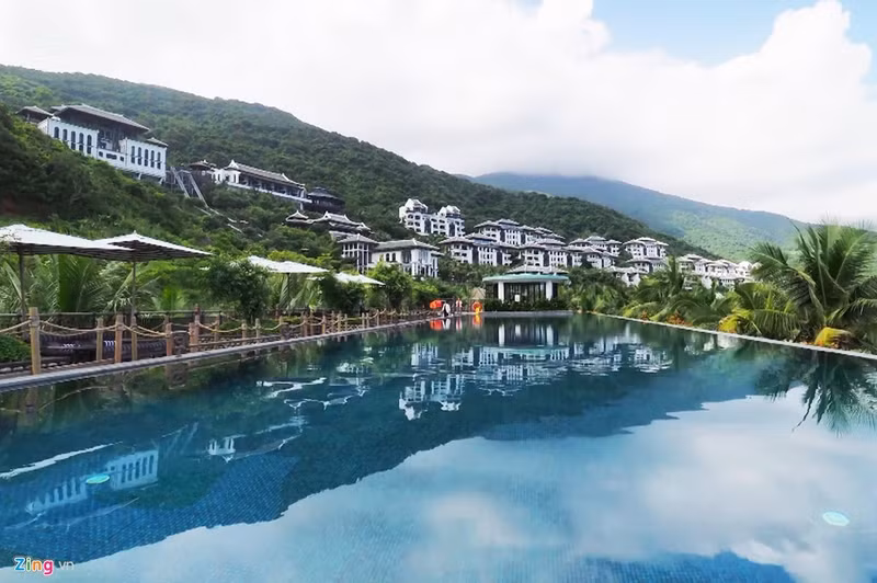 Khu nghỉ dưỡng InterContinental Danang Sun Peninsula dự kiến là nơi các nhà lãnh đạo 21 nền kinh tế. can canh noi don tiep cac lanh dao du apec o da nang