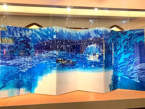 ngam viet nam trong the gioi thu nho tren tranh nhuom nghin nam katazome nhat ban