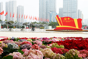 Không gian rực rỡ tại nơi tổ chức Đại hội Đảng toàn quốc lần thứ XIV