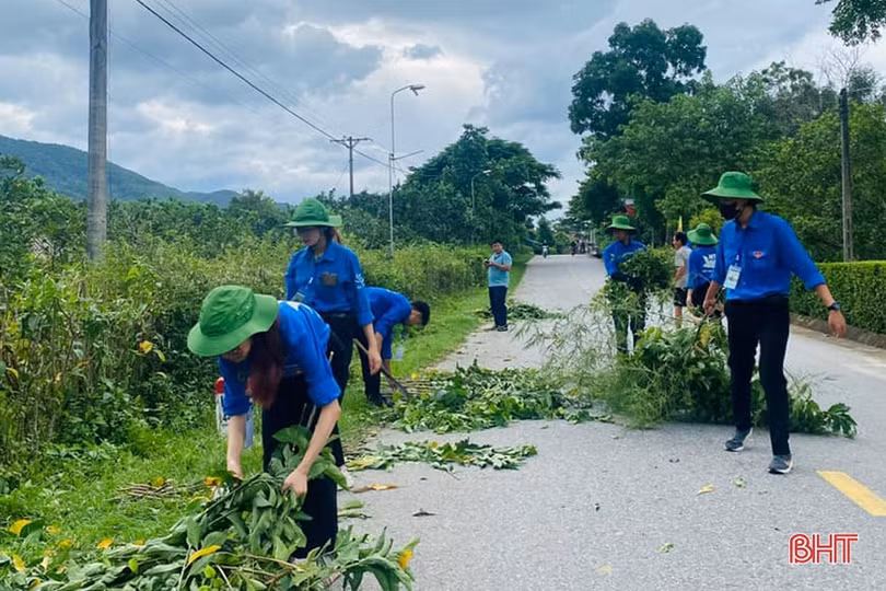 Mùa hè xanh” của các đội sinh viên tình nguyện ở Hà Tĩnh