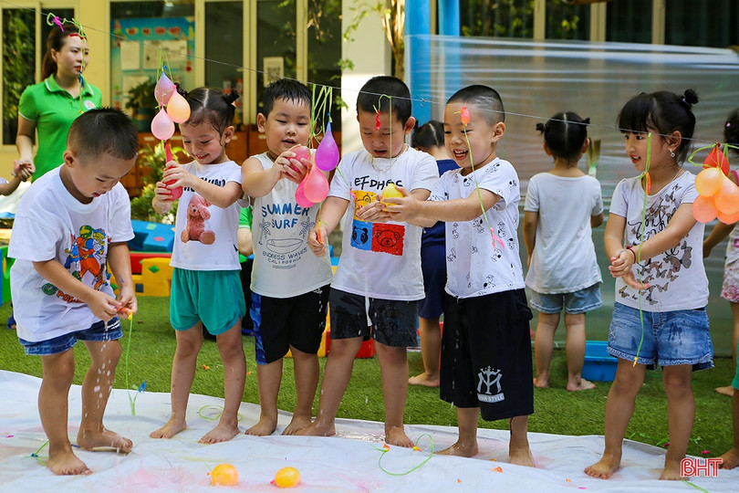 Vui hết cỡ với lễ hội Funny Colors của các bạn nhỏ Mầm non Trí Đức