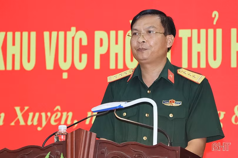 Cẩm Xuyên rút kinh nghiệm trong diễn tập khu vực phòng thủ năm 2023